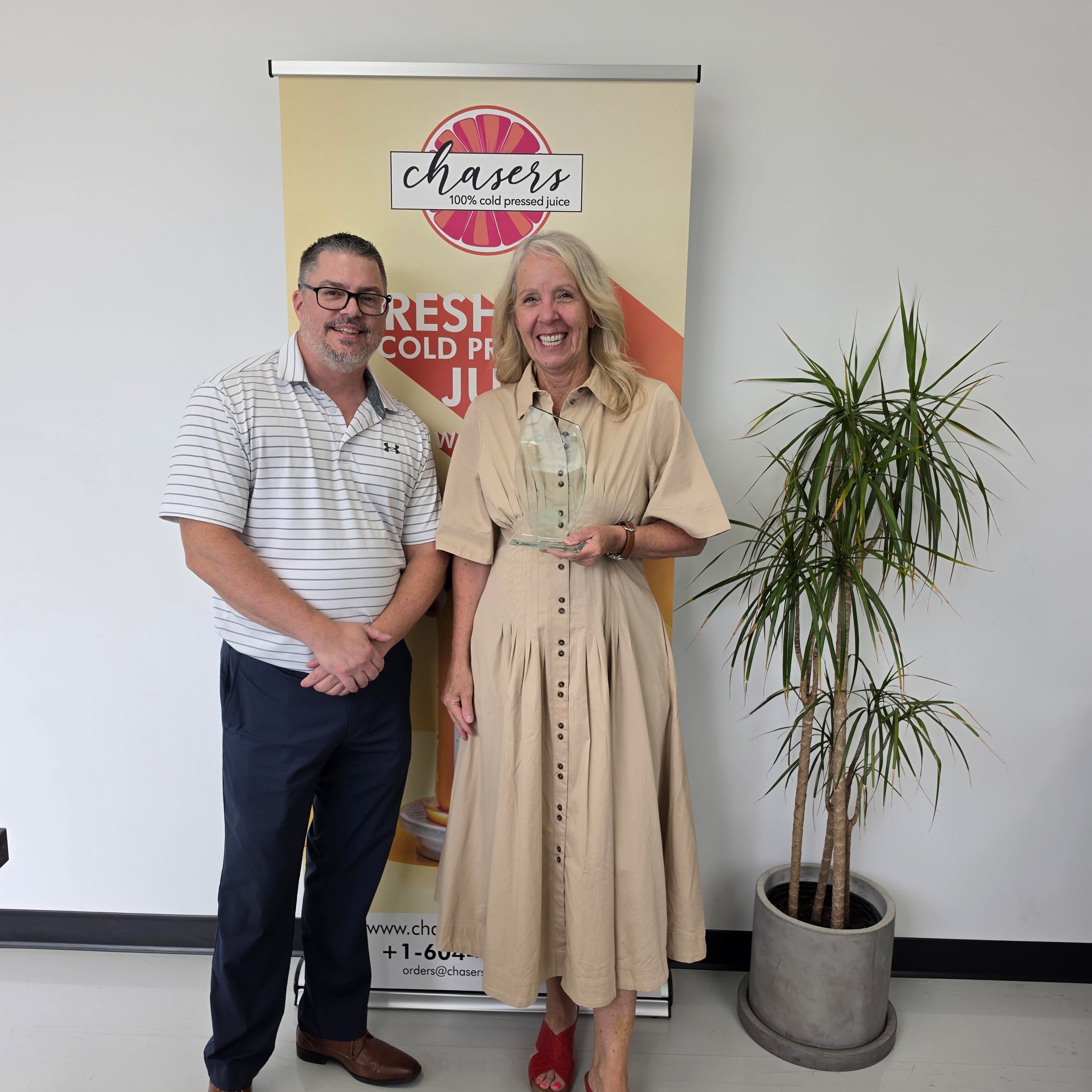 Chaser's Fresh Juice Wins Sobeys "Best Overall Local Supply Partner" Award